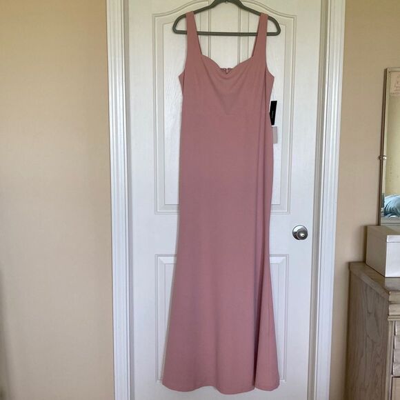 Lulu's Sweetest Thing Mauve Pink Maxi Dress XL - Picture 2 of 12